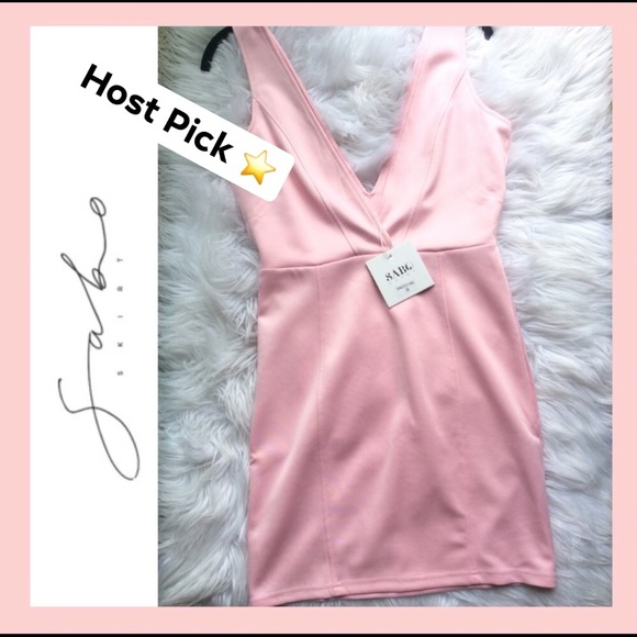 Sabo Skirt Pink BodyCon Mini Dress - Picture 2 of 12